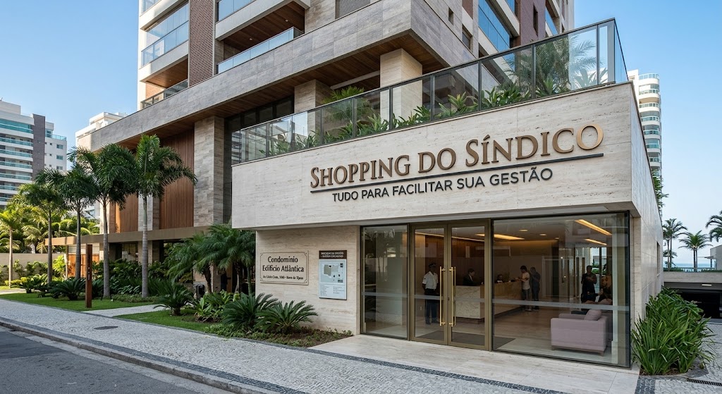 Fachada do Shopping do Síndico